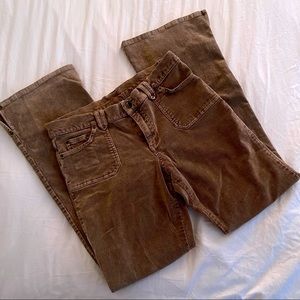 Vintage Lowrise Cord Flares size 9 Tan/Camel Color